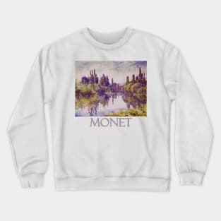 Morning in the Islands Near Vétheuil by Claude Monet Crewneck Sweatshirt